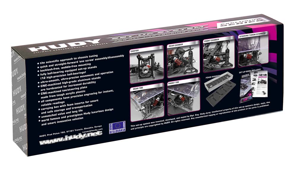 HUDY Universal Exclusive Set-Up System for 1/8 on-Road Cars